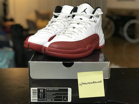 jordan 12 cherry size 11